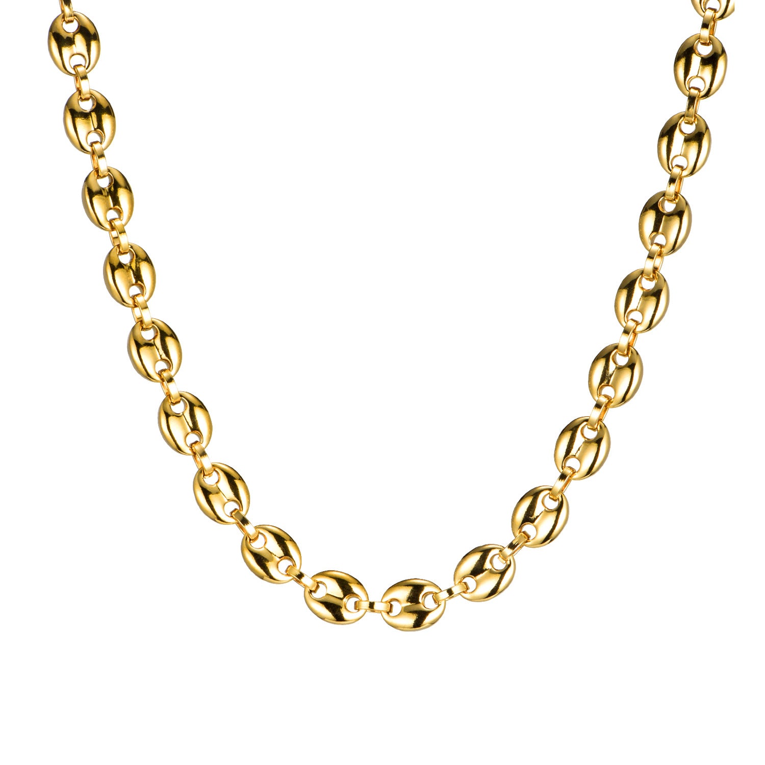 Wholesale Titanium Steel Coffee Bean Necklace